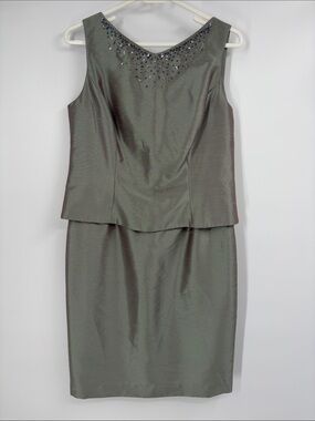 Vintage Patra Iridescent Layer Midi Dress Size 10